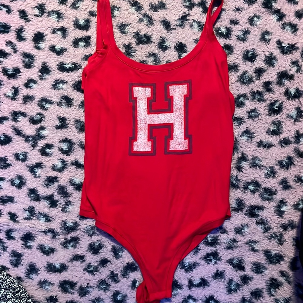 Red Tommy hilfiger bodysuit